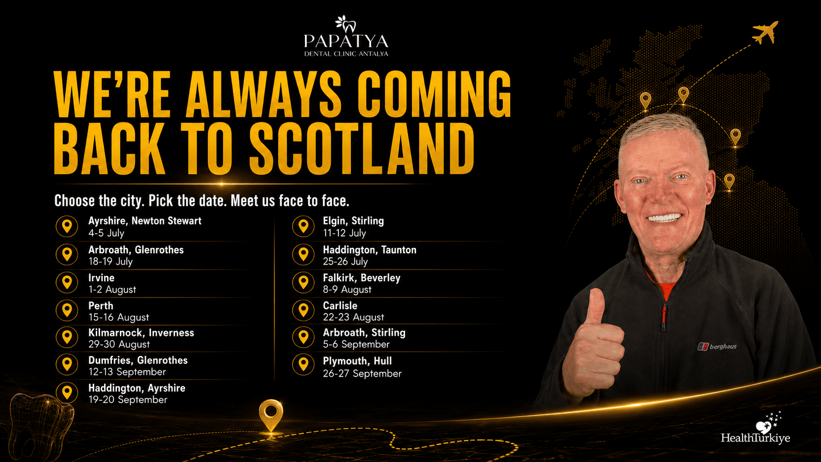 We're Always Coming Back to Scotland โ Papatya Dental Clinic RoadShow 2025