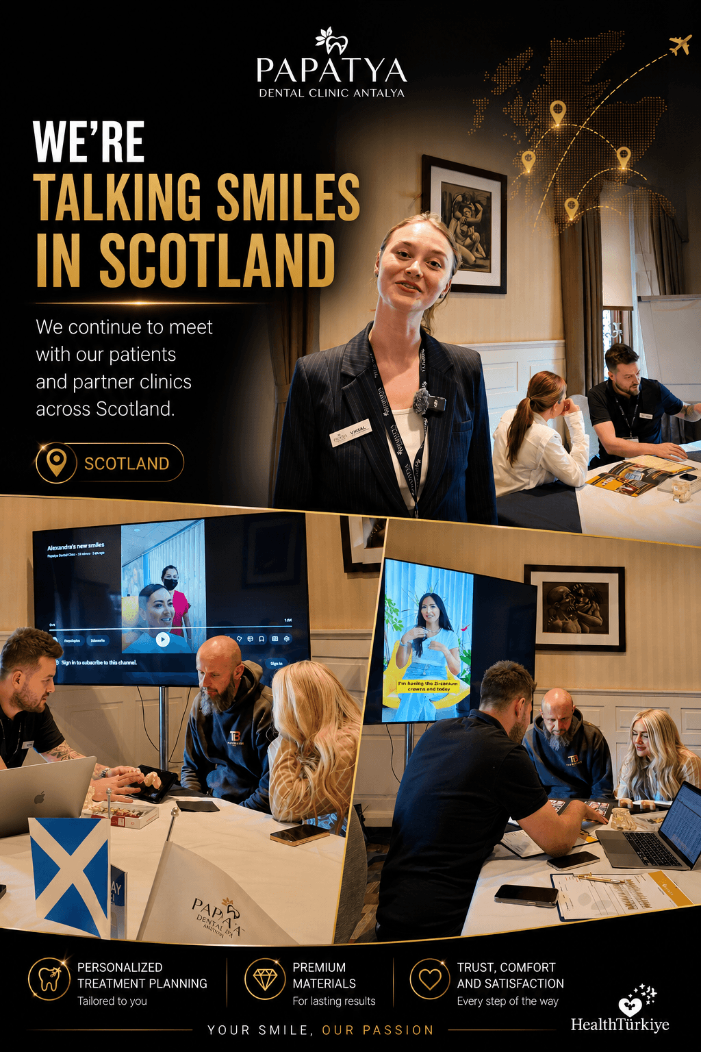 Papatya Dental Clinic team at Scotland MeetUp event
